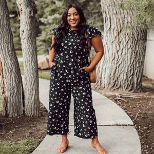 Loft Flutter Sleeve Jumpsuit